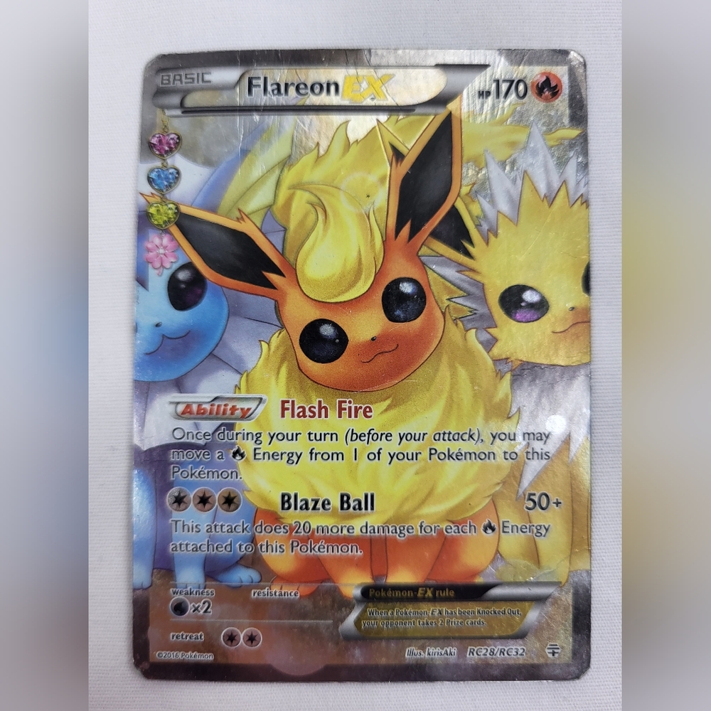 Pokemon Flareon EX Generations Full Art RC28/RC32